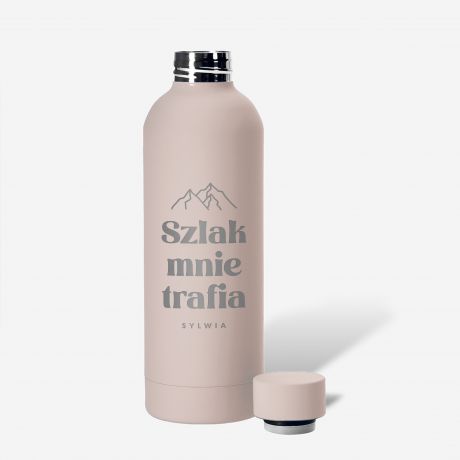 Butelka termiczna z grawerem SZLAK MNIE TRAFIA prezent dla niej prezent dla mi�o�niczki g�r termos w g�ry