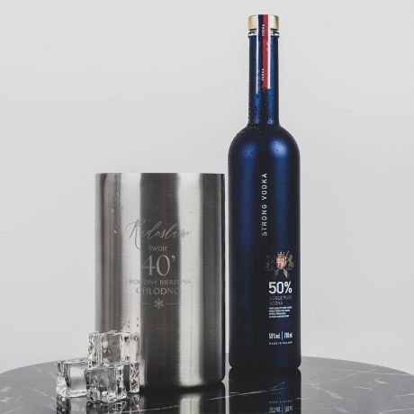 Grawerowany schadzacz do alkoholu PREZENT NA 40 URODZINY DLA NIEGO