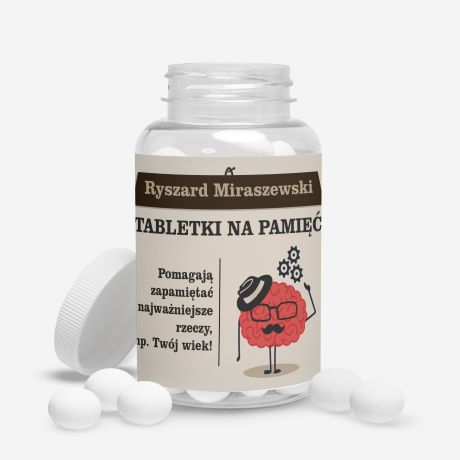 Cukierki personalizowane mitwki NA PAMI zabawny prezent