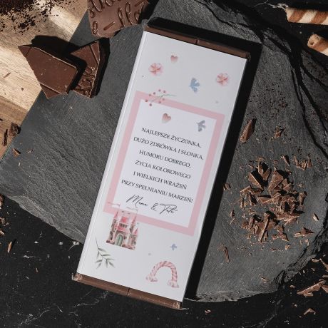Personalizowana czekolada dla dziecka ZAMEK KSIʯNICZKI