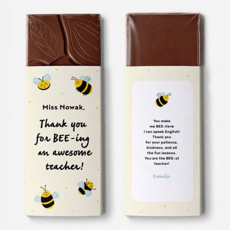 Personalizowana czekolada dla nauczyciela j�zyka angielskiego AWESOME TEACHER