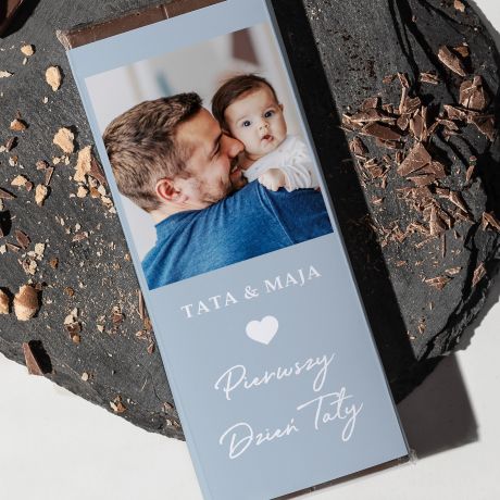Czekolada ze zdjciem PREZENT NA PIERWSZY DZIE TATY czekolada personalizowana prezent dla taty