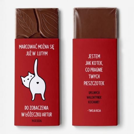 Czekolada na Walentynki dla niego KOTECZEK