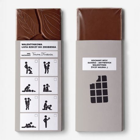 Czekolada na Walentynki personalizowana WALENTYNKI czekolada walentynkowa walentynkowa czekolada
