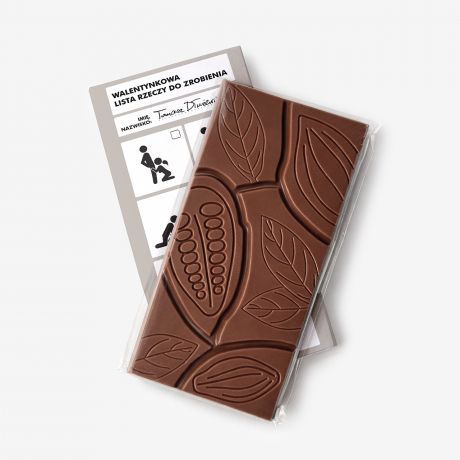 Czekolada na Walentynki personalizowana WALENTYNKI czekolada walentynkowa walentynkowa czekolada