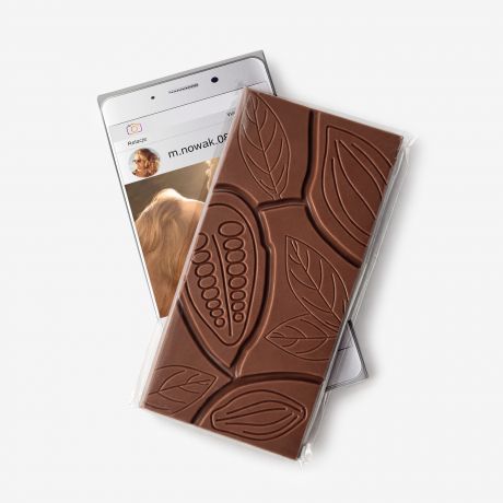 Czekolada personalizowana SMARTFON prezent dla ch�opaka na Walentynki