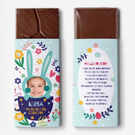 Czekolada wielkanocna ZAJ�CZEK upominek wielkanocny dla ch�opca