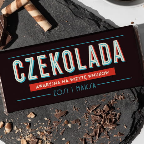 Czekolada dla babci i dziadka z dedykacj AWARYJNA