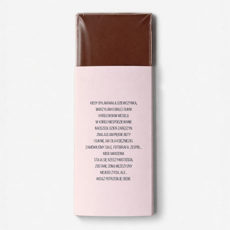 Czekolada z imieniem PYTANIE O �WIADKOWANIE personalizowana czekolada prezent dla �wiadkowej pytanie