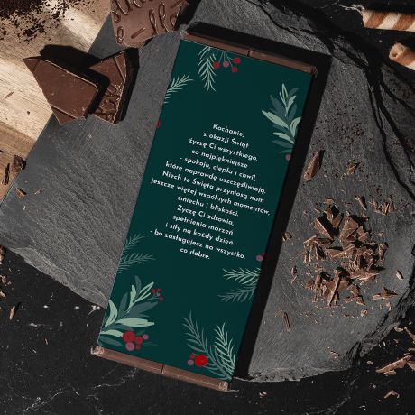Czekolada ze zdjciem ALL I WANT FOR CHRISTMAS prezent dla ukochanego na wita czekolada witeczna
