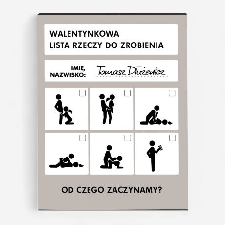 Czekoladki belgijskie AKTYWNE WALENTYNKI mieszny prezent na Walentynki dla niego