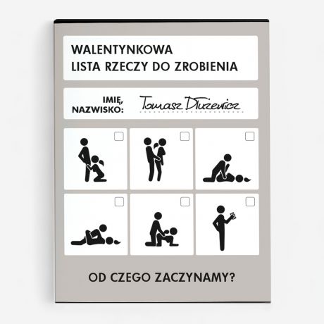 Czekoladki belgijskie AKTYWNE WALENTYNKI mieszny prezent na Walentynki dla niego