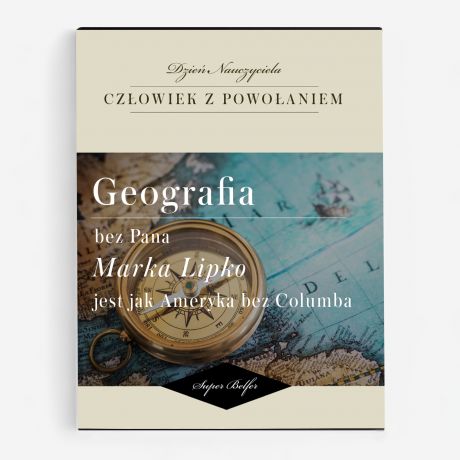 Czekoladki belgijskie PREZENT DLA NAUCZYCIELA GEOGRAFII