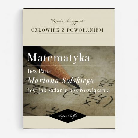 Czekoladki belgijskie PREZENT DLA NAUCZYCIELA MATEMATYKI czekoladki dla nauczyciela