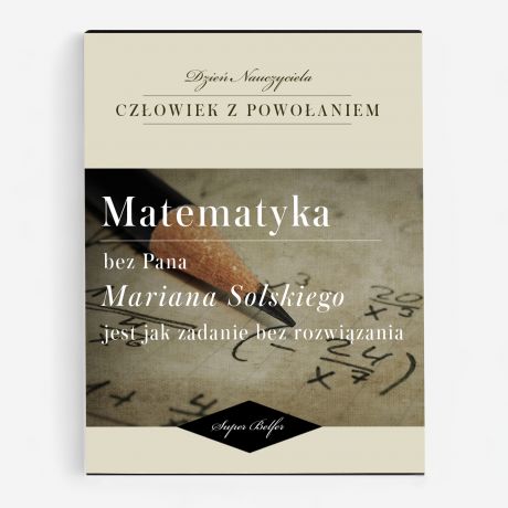 Czekoladki belgijskie PREZENT DLA NAUCZYCIELA MATEMATYKI