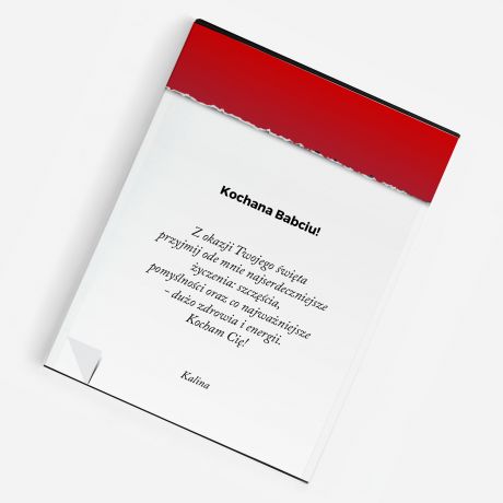 Czekoladki dla babci KARTKA Z KALENDARZA