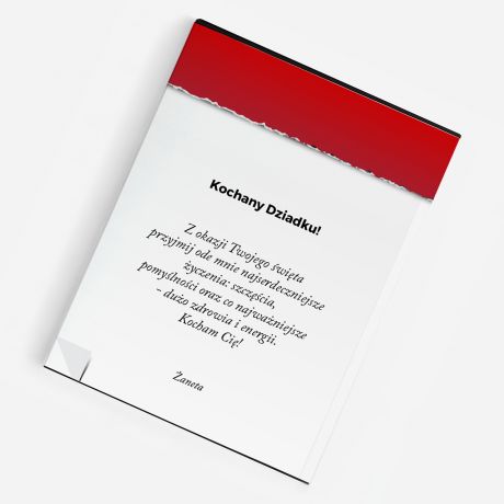Czekoladki dla dziadka KARTKA Z KALENDARZA