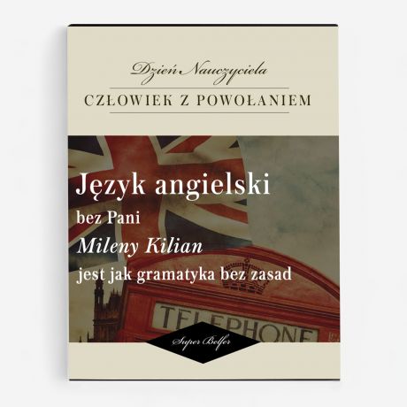 Czekoladki personalizowane PREZENT DLA NAUCZYCIELA JZYKA ANGIELSKIEGO czekoladki dla nauczyciela