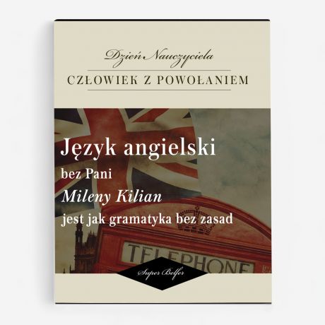 Czekoladki personalizowane PREZENT DLA NAUCZYCIELA JZYKA ANGIELSKIEGO