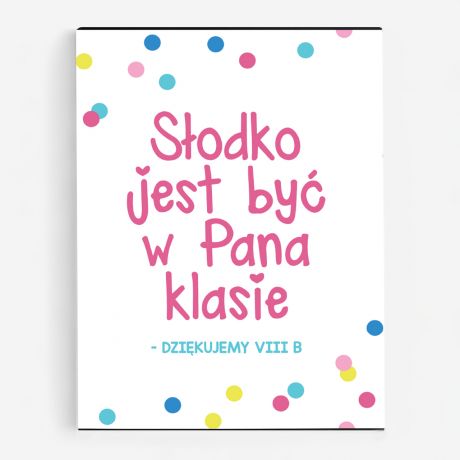 Czekoladki personalizowane UPOMINEK DLA NAUCZYCIELA