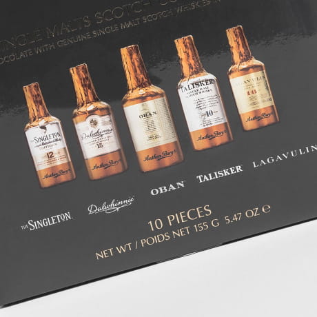 Czekoladki na prezent WHISKY SINGLE MALTS Anthon Berg 155g czekoladki z alkoholem prezent dla konesera whisky
