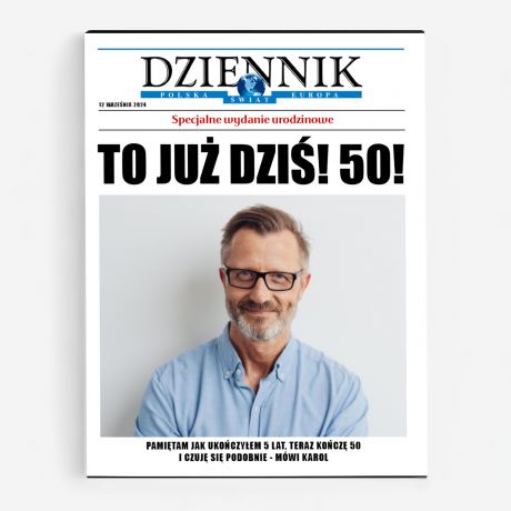 Czekoladki ze zdjciem PREZENT DLA FACETA NA 50 URODZINY
