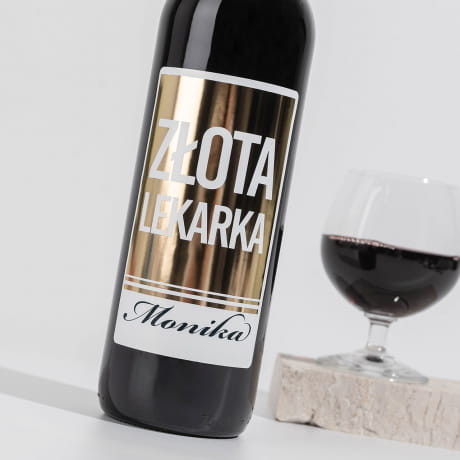 Wino personalizowane PREZENT DLA LEKARKI