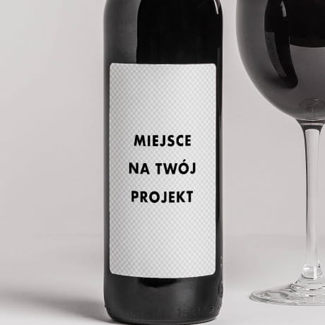 Czerwone wino alkoholowe TWJ PROJEKT wino z wasn etykiet