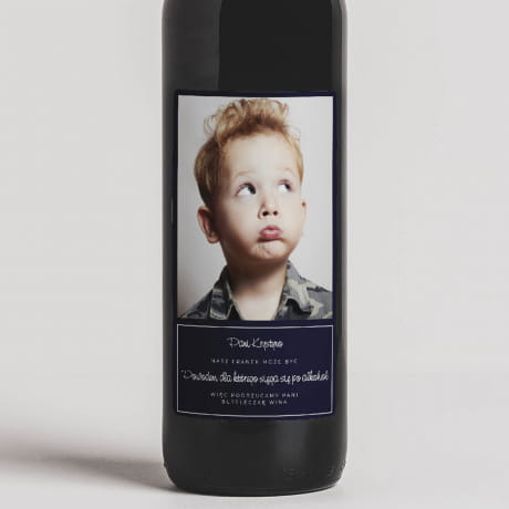 Czerwone wino personalizowane WINOWAJCA prezent dla opiekunki