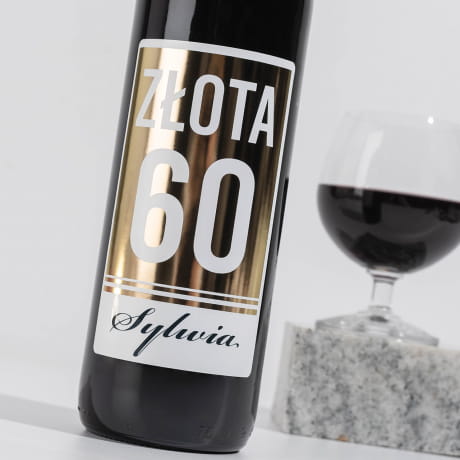 Czerwone wino na urodziny ZOTA 60