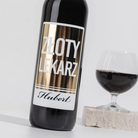 Wino personalizowane PREZENT DLA LEKARZA