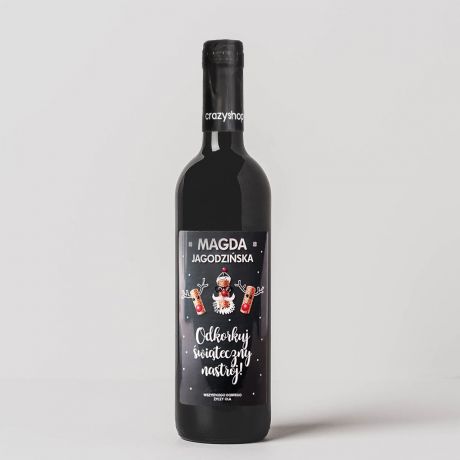 Czerwone wino na PREZENT WITECZNY wino na wita prezent dla dziewczyny na wita