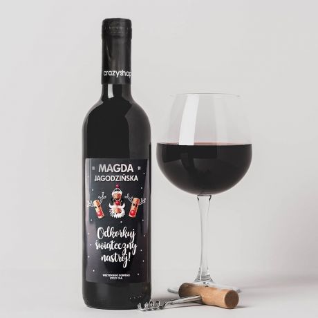 Czerwone wino na PREZENT WITECZNY wino na wita prezent dla dziewczyny na wita