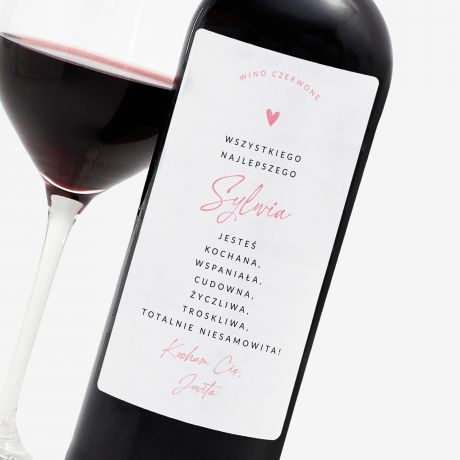 Czerwone wino PREZENT DLA SIOSTRY NA URODZINY