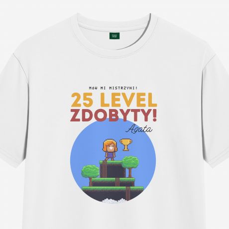 Damska koszulka gracza LEVEL UP - L
