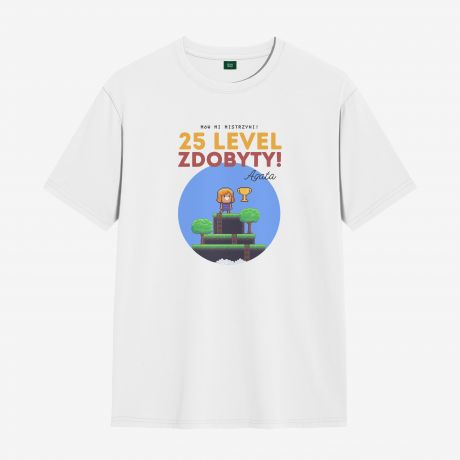 Damska koszulka gracza LEVEL UP - M