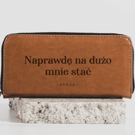 Portfel damski na prezent NA DUO MNIE STA podarunek dla niej