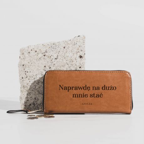 Portfel damski na prezent NA DUO MNIE STA podarunek dla niej