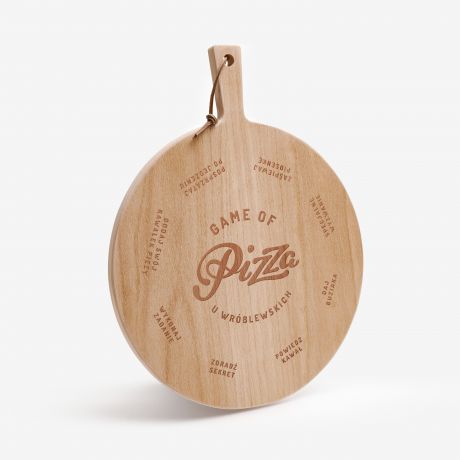 Deska do pizzy z grawerem GAME OF PIZZA