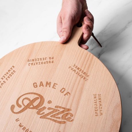 Deska do pizzy z grawerem GAME OF PIZZA