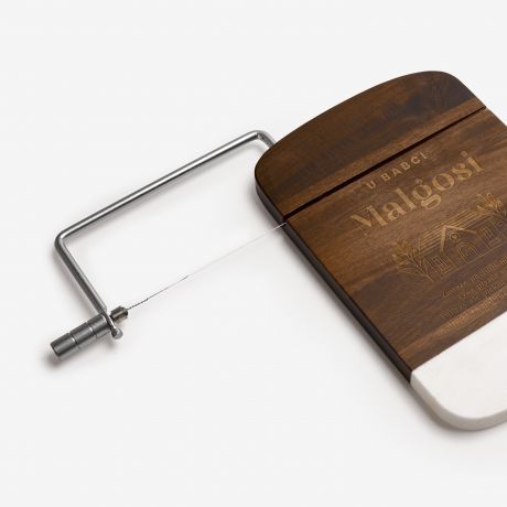 Grawerowana deska z krajalnic� do sera na DZIE� BABCI prezent dla babci prezent na Dzie� Babci