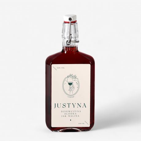 Dobry likier z personalizowan etykiet DZIEWCZYNA SODKA JAK MALINA