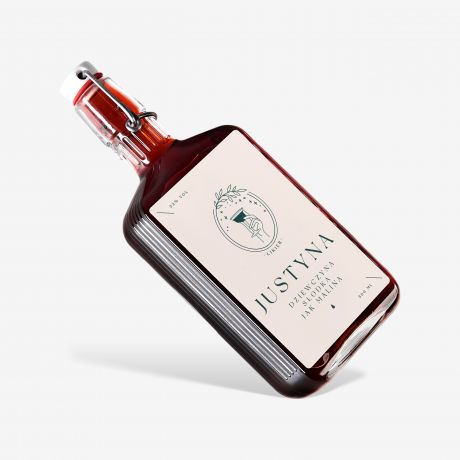 Dobry likier z personalizowan etykiet DZIEWCZYNA SODKA JAK MALINA