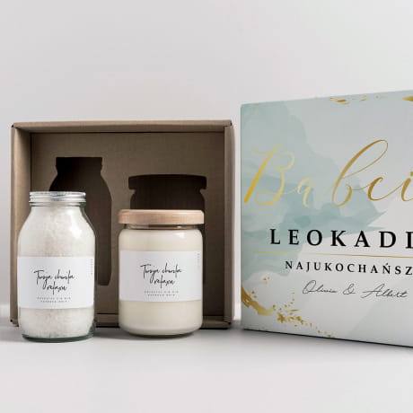 Domowe spa PREZENT DLA BABCI NA URODZINY lime leaf