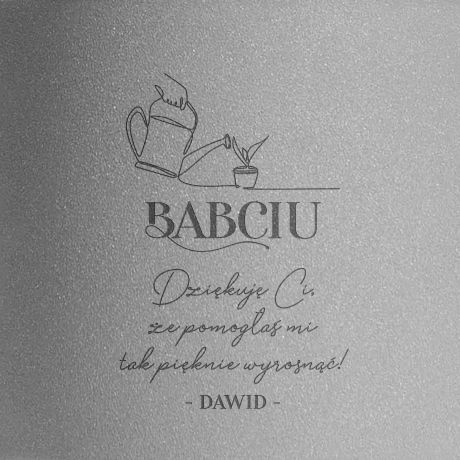 Grawerowana DONICZKA NA DZIE BABCI doniczka dla babci prezent na dzie babci prezent dla babci
