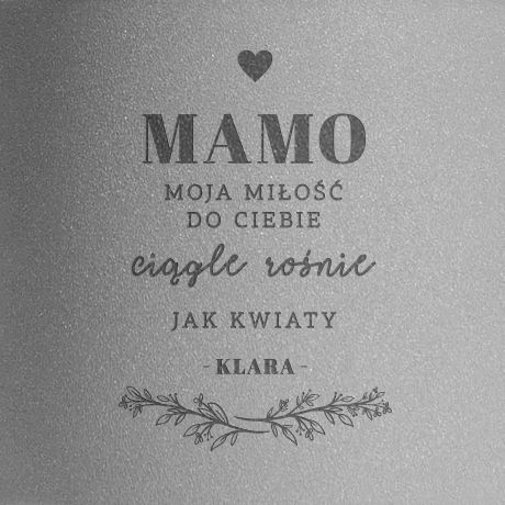 Prezent na DZIE MAMY doniczka z grawerem doniczka na dzie mamy prezent dla mamy prezent na dzie matki