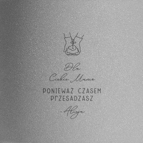 Doniczka personalizowana PREZENT DLA MAMY OGRODNICZKI doniczka na dzie mamy prezent na dzie mamy