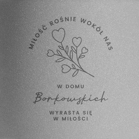 Grawerowana doniczka PREZENT NA NOWE MIESZKANIE prezent na parapetwk prezent dla pary