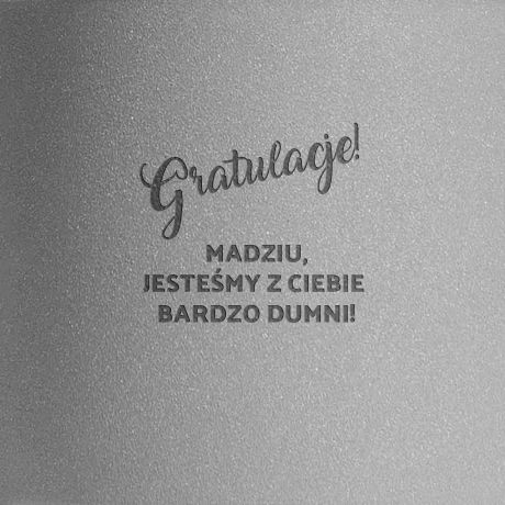 Doniczka z grawerem GRATULACJE prezent z gratulacjami