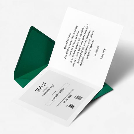 Drukowany voucher DLA NAUCZYCIELA - 500 z prezent dla nauczyciela prezent na dzie nauczyciela